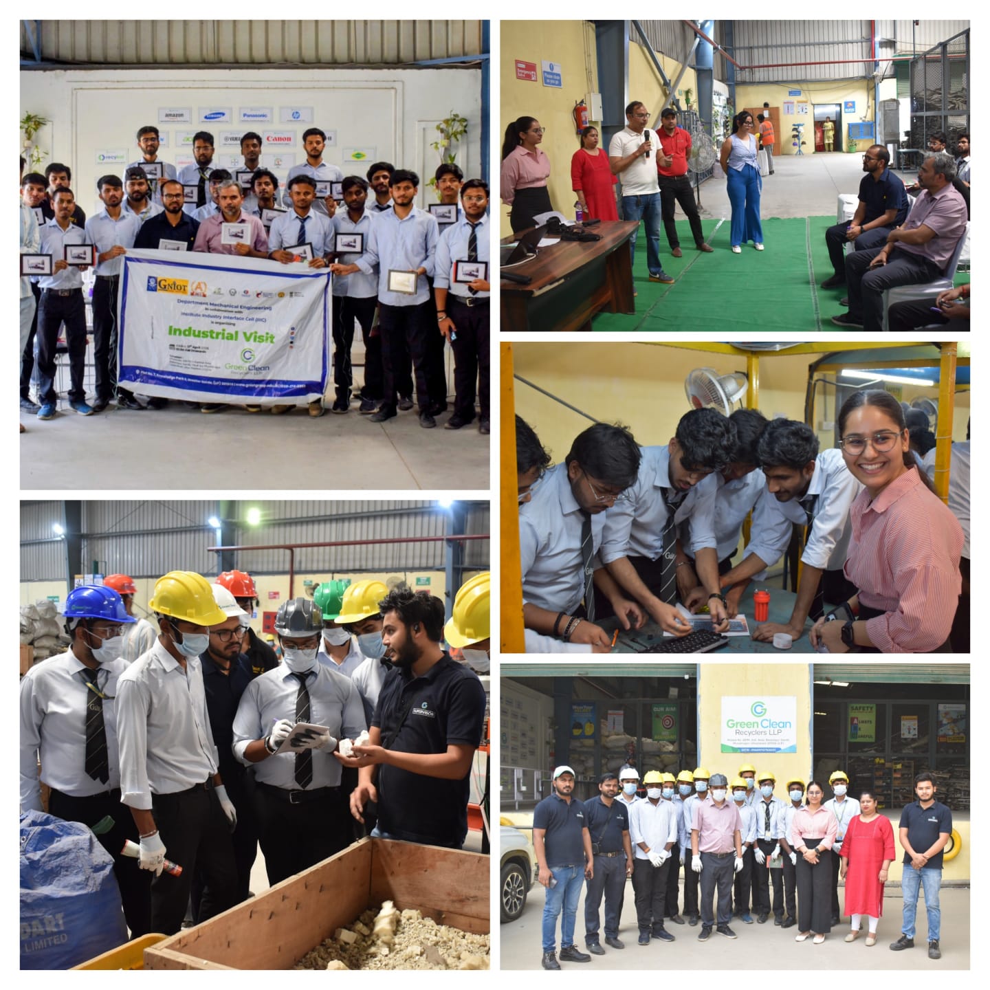 Industrial Visit On Green Technology And Recycling By GNIOT Students